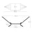 Hammock - Metal and Cotton - Black Stand
