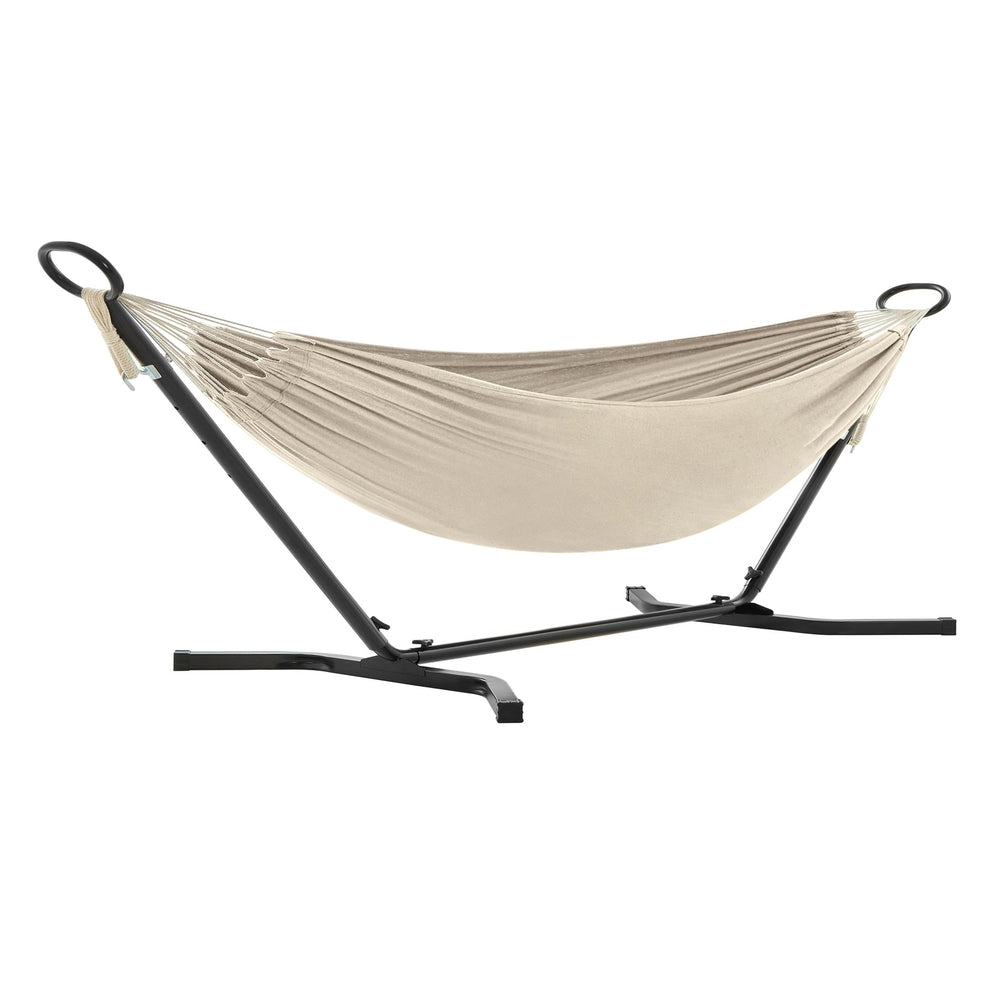 Hammock - Metal and Cotton - Black Stand