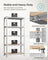 Set of 2 Silver Garage Shelving - Steel Frame and MDF - Silver