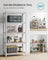 Set of 2 Silver Garage Shelving - Steel Frame and MDF - Silver
