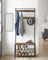 Hat Coat Stand - Particleboard and Metal - Rustic Brown