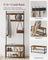 Hat Coat Stand - Particleboard and Metal - Rustic Brown