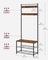 Hat Coat Stand - Particleboard and Metal - Rustic Brown