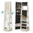 Rotatable Jewellery Cabinet - Wood - White