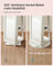 Rotatable Jewellery Cabinet - Wood - White