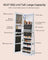 360° Swivel Jewellery Storage Organiser - MDF and Steel - White