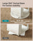 360° Swivel Jewellery Storage Organiser - MDF and Steel - White