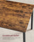 Dining Table - Particleboard - Rustic Brown - with Benches