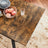 Extendable Dining Table - Wood and Steel - Rustic Brown and Ink Black