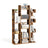13 Storage Shelves Bookshelf - Wood and Melamine Veneer - Rustic Brown