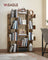 13 Storage Shelves Bookshelf - Wood and Melamine Veneer - Rustic Brown