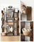 13 Storage Shelves Bookshelf - Wood and Melamine Veneer - Rustic Brown