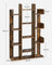 13 Storage Shelves Bookshelf - Wood and Melamine Veneer - Rustic Brown