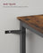 Pub Dining Height Table - Particleboard and Steel - Rustic Brown
