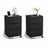 KAILYN Collection Bedside Tables - Wood - Ebony Black