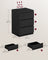 KAILYN Collection Bedside Tables - Wood - Ebony Black