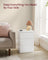 KAILYN Collection Bedside Tables - Wood - Cloud White