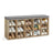 Shoe Storage Bench - Wood and Foam - Oak With Blue Grains