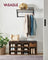 Shoe Storage Bench Hallway Bench - Wood and MDF - Rustic Brown
