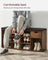 Shoe Storage Bench Hallway Bench - Wood and MDF - Rustic Brown