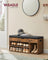Shoe Bench - Wood and Foam - Rustic Brown - with Cushion Load Capacity