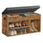 3 Compartments Shoe Bench - Chipboard and Foam - Rustic Brown
