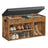 3 Compartments Shoe Bench - Chipboard and Foam - Rustic Brown