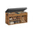 3 Compartments Shoe Bench - Chipboard and Foam - Rustic Brown