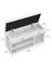 Shoe Bench - Chipboard - White - with Cushion 3 Compartments