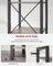 6-Tier Bookshelf, , Heather - Wood and Steel - Greige and Ink Black