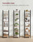 6-Tier Bookshelf, , Heather - Wood and Steel - Greige and Ink Black