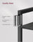 6-Tier Bookshelf, , Black - Particleboard and Steel - Ebony Black