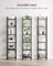 6-Tier Bookshelf, , Black - Particleboard and Steel - Ebony Black
