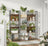Large Bookshelf - Wood and steel - Vintage Brown-black
