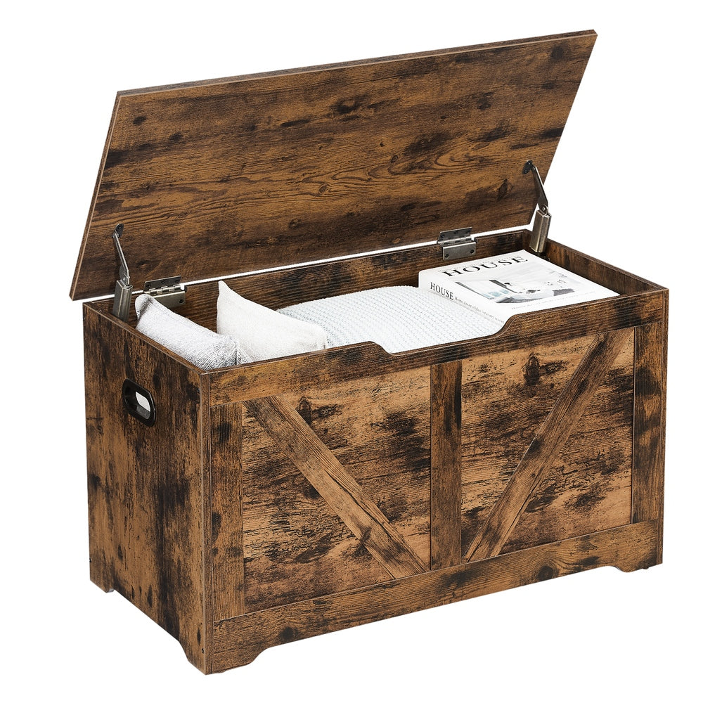 Rustic Brown Storage Chest - Particleboard - Rustic Brown