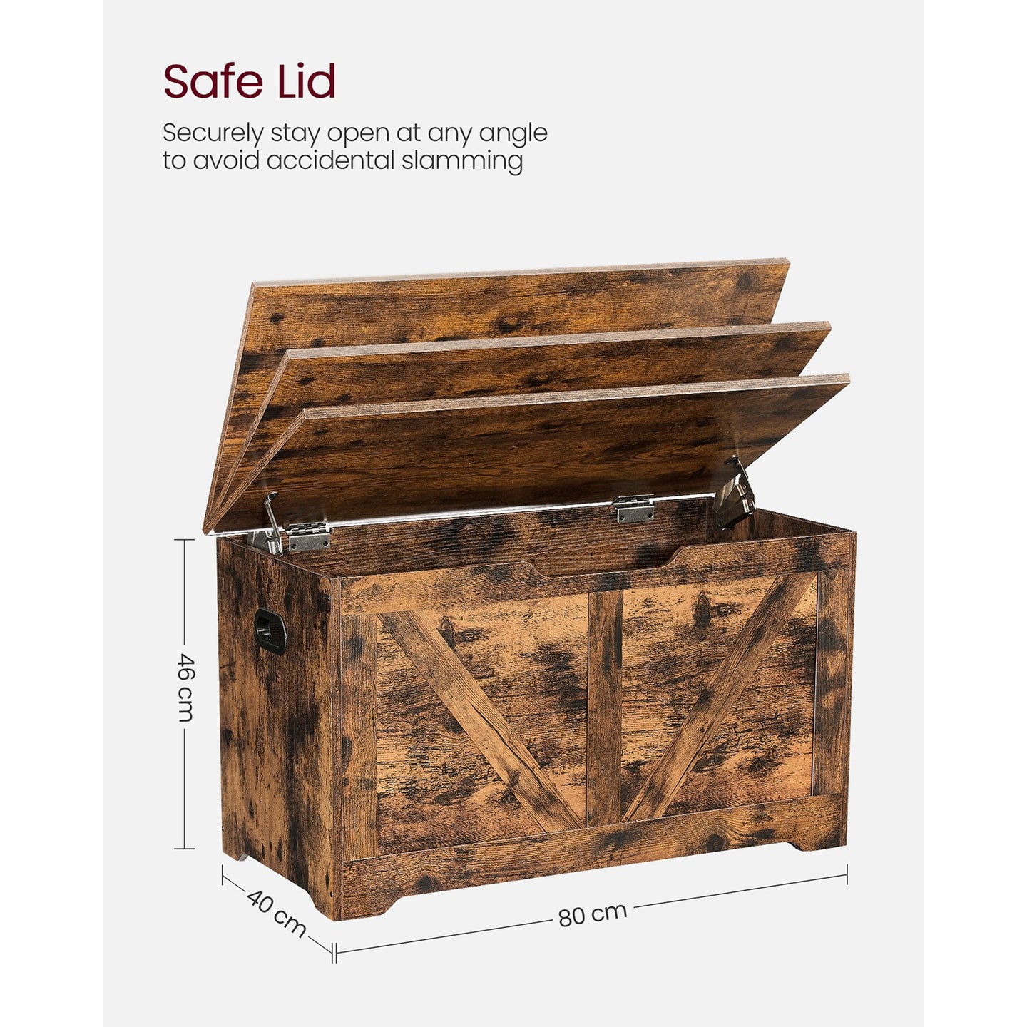 Rustic Brown Storage Chest - Particleboard - Rustic Brown
