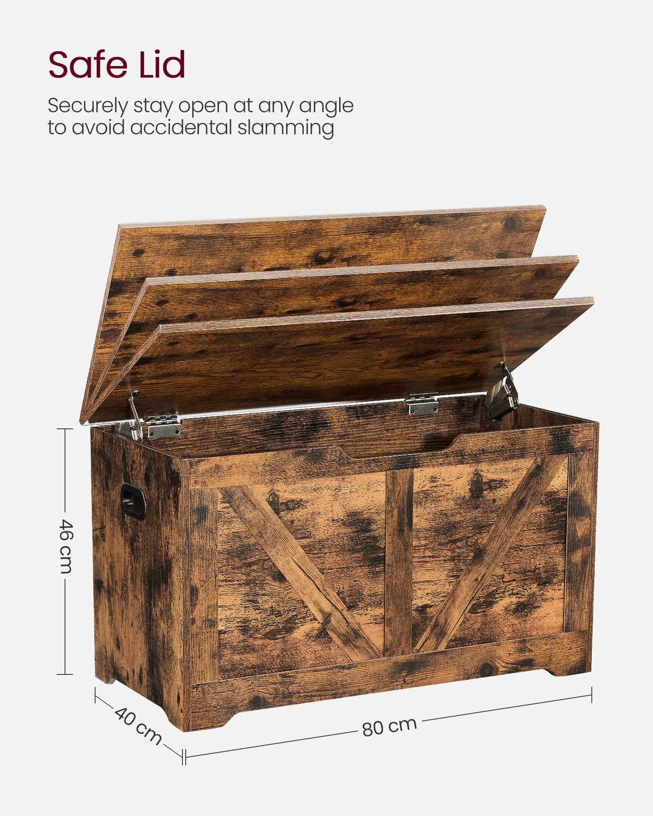 Rustic Brown Storage Chest - Particleboard - Rustic Brown