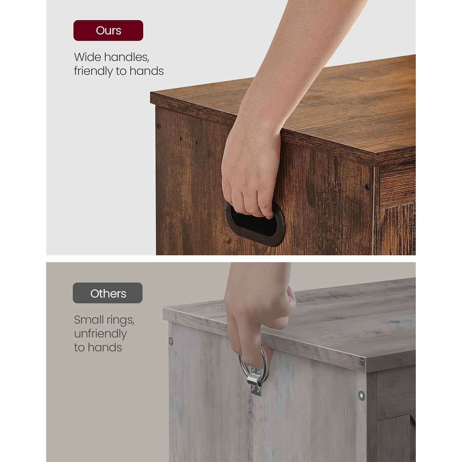 Rustic Brown Storage Chest - Particleboard - Rustic Brown