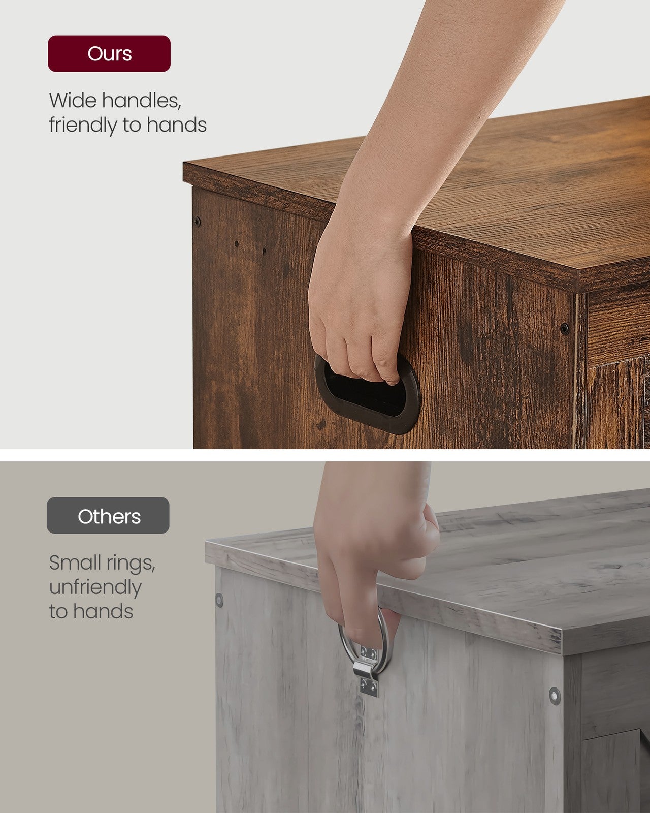Rustic Brown Storage Chest - Particleboard - Rustic Brown