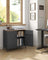 Double-Door Floor Cabinet - Particleboard - Rustic Brown