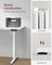 Height Adjustable Desk - Steel and Wood - Classic White