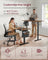 Electric Height Adjustable Standing Desk - Steel and Wood - Rustic Brown and Black - with Memory Settings