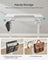 Height Adjustable Desk - Steel and Wood - Classic White