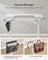 Height Adjustable Desk - Steel and Wood