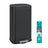Black Step-On Trash Can for Kitchen - Steel Bin and Plastic Inner Bucket - Black