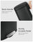 Black Step-On Trash Can for Kitchen - Steel Bin and Plastic Inner Bucket - Black