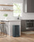Pedal Trash Can - Powder Coated Steel Bin - Smoky