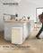 Step-On Pedal Bin for Kitchen - Steel Bin and Plastic Inner Bucket - Sand Beige