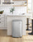 Kitchen Bin - Steel Bin and Plastic Inner Bucket - Silver