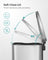 Kitchen Bin - Steel Bin and Plastic Inner Bucket - Silver